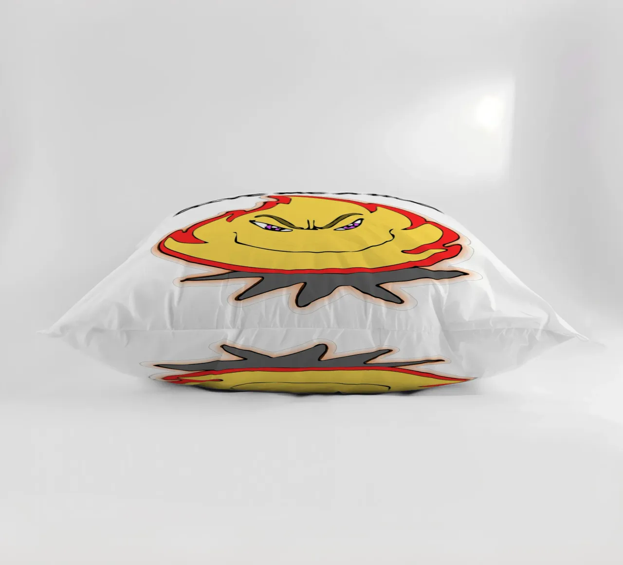 Cartone animato divertente Fuoco abbracciami cuscino da sillyindustries