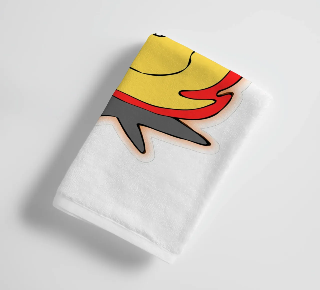 Cartone animato divertente Fuoco abbracciami asciugamano da bagno da sillyindustries