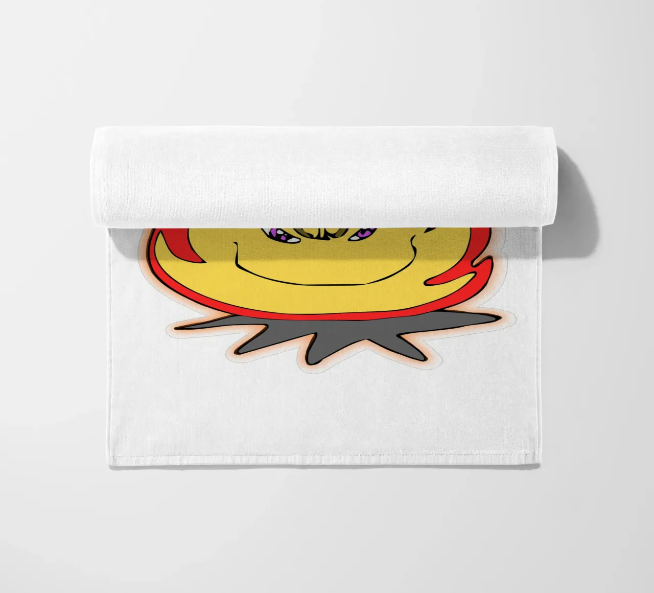 Cartone animato divertente Fuoco abbracciami telo mare da sillyindustries