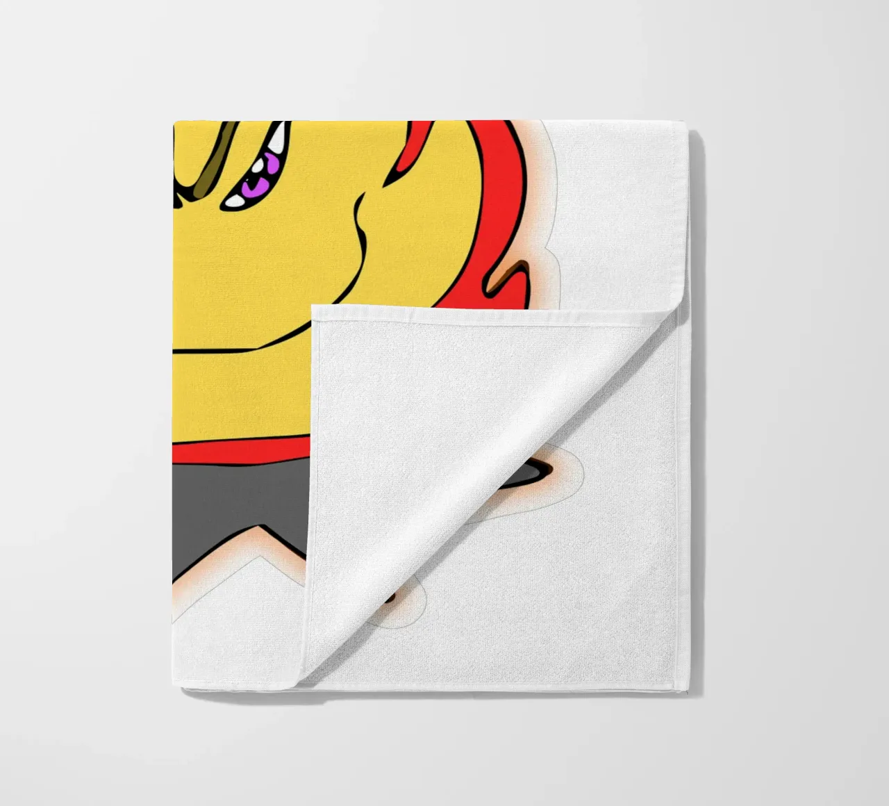 Cartone animato divertente Fuoco abbracciami telo mare da sillyindustries