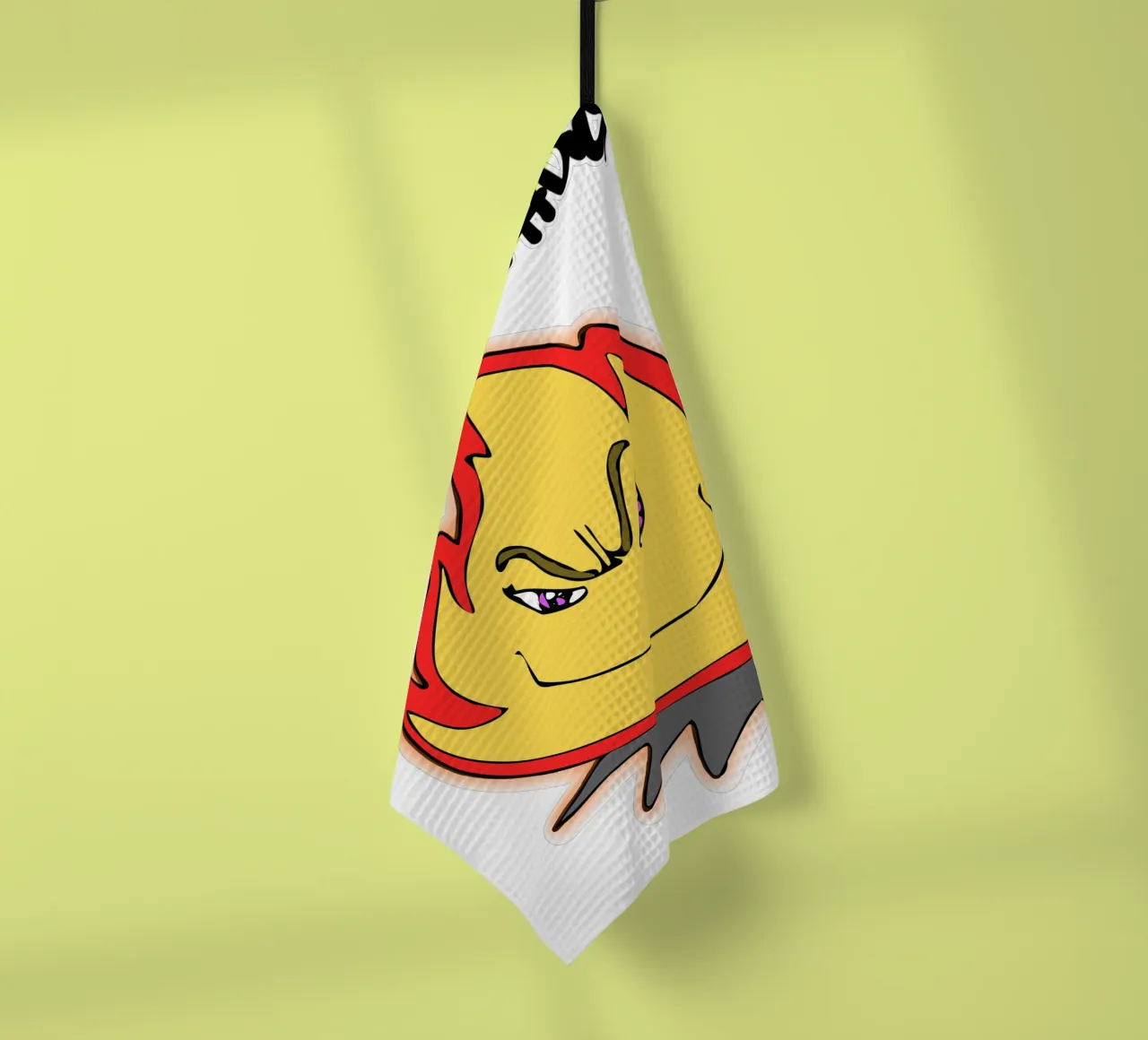 Cartone animato divertente Fuoco abbracciami canovaccio da cucina da sillyindustries