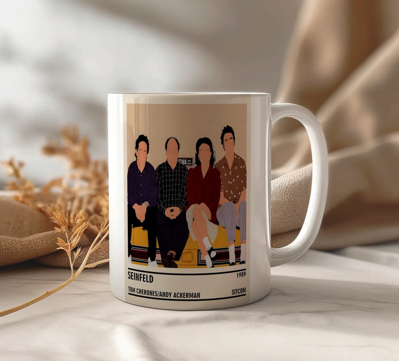 Seinfeld ceramic mug by TheArtstudio