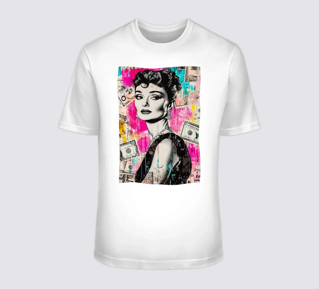 Audrey Hepburn t-shirt da FreeArtStudio
