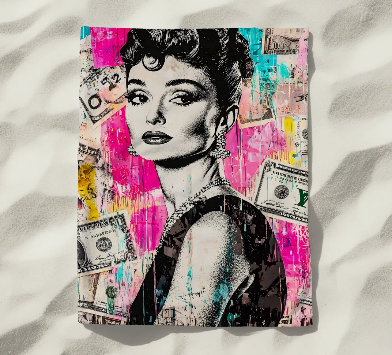 Audrey Hepburn telo mare da FreeArtStudio