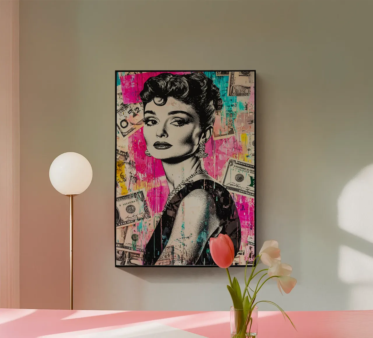 Audrey Hepburn plexiglass da FreeArtStudio