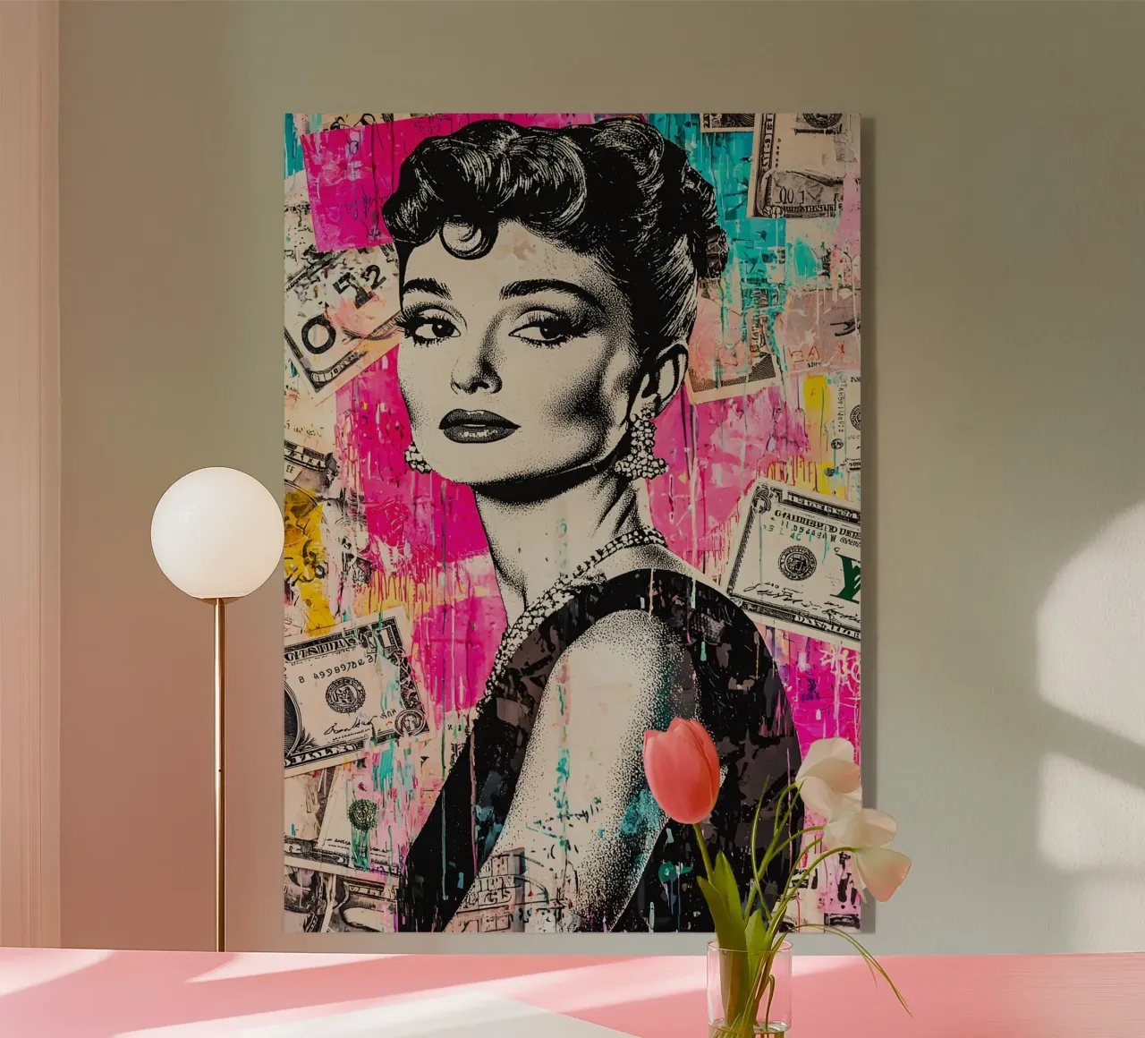 Audrey Hepburn plexiglass da FreeArtStudio
