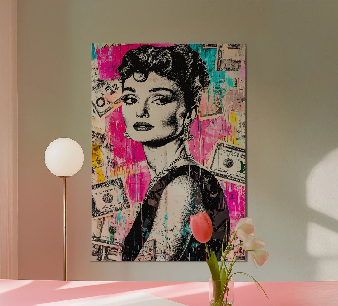 Audrey Hepburn poster by FreeArtStudio