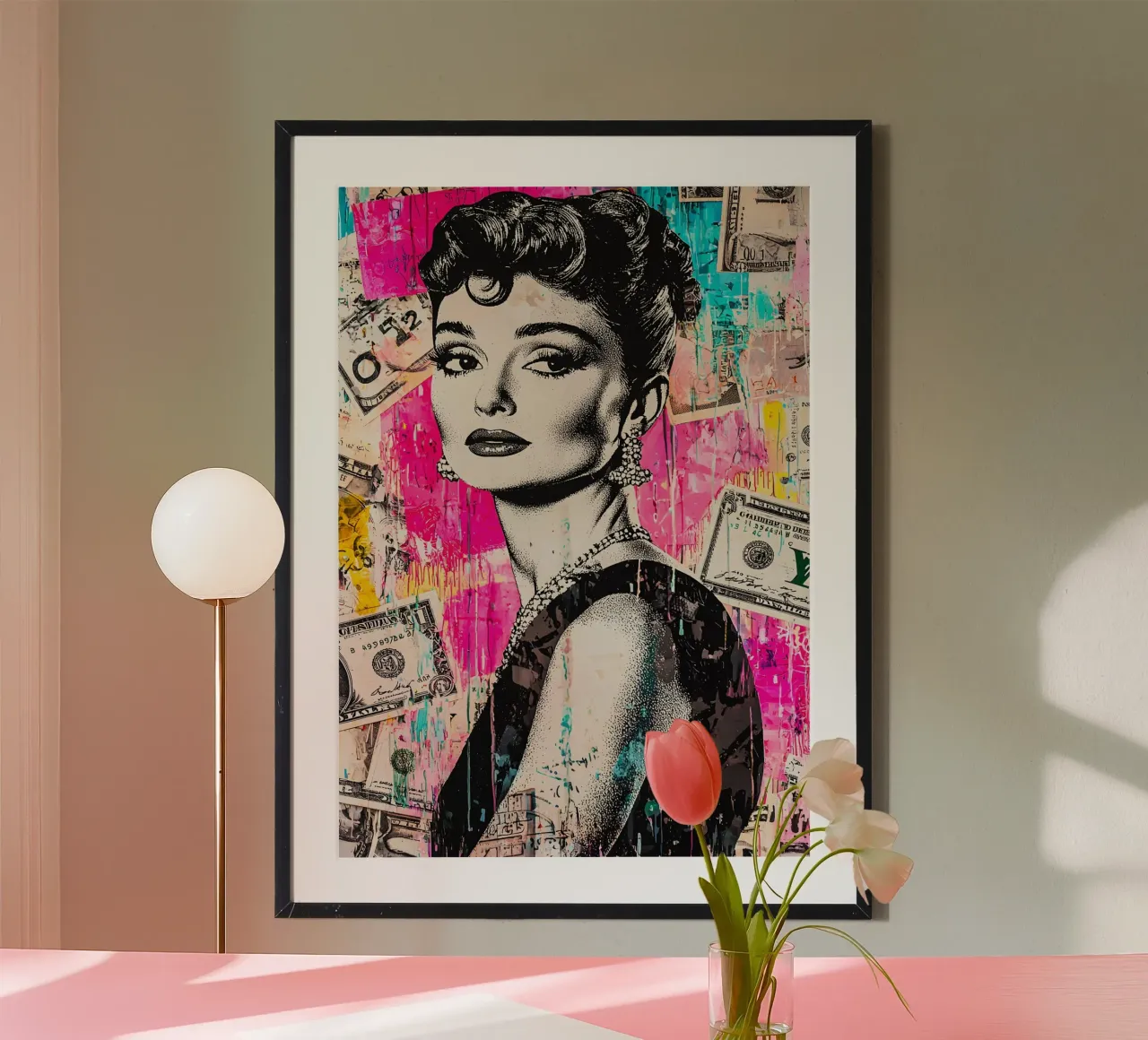 Audrey Hepburn carta hahnemühle da FreeArtStudio