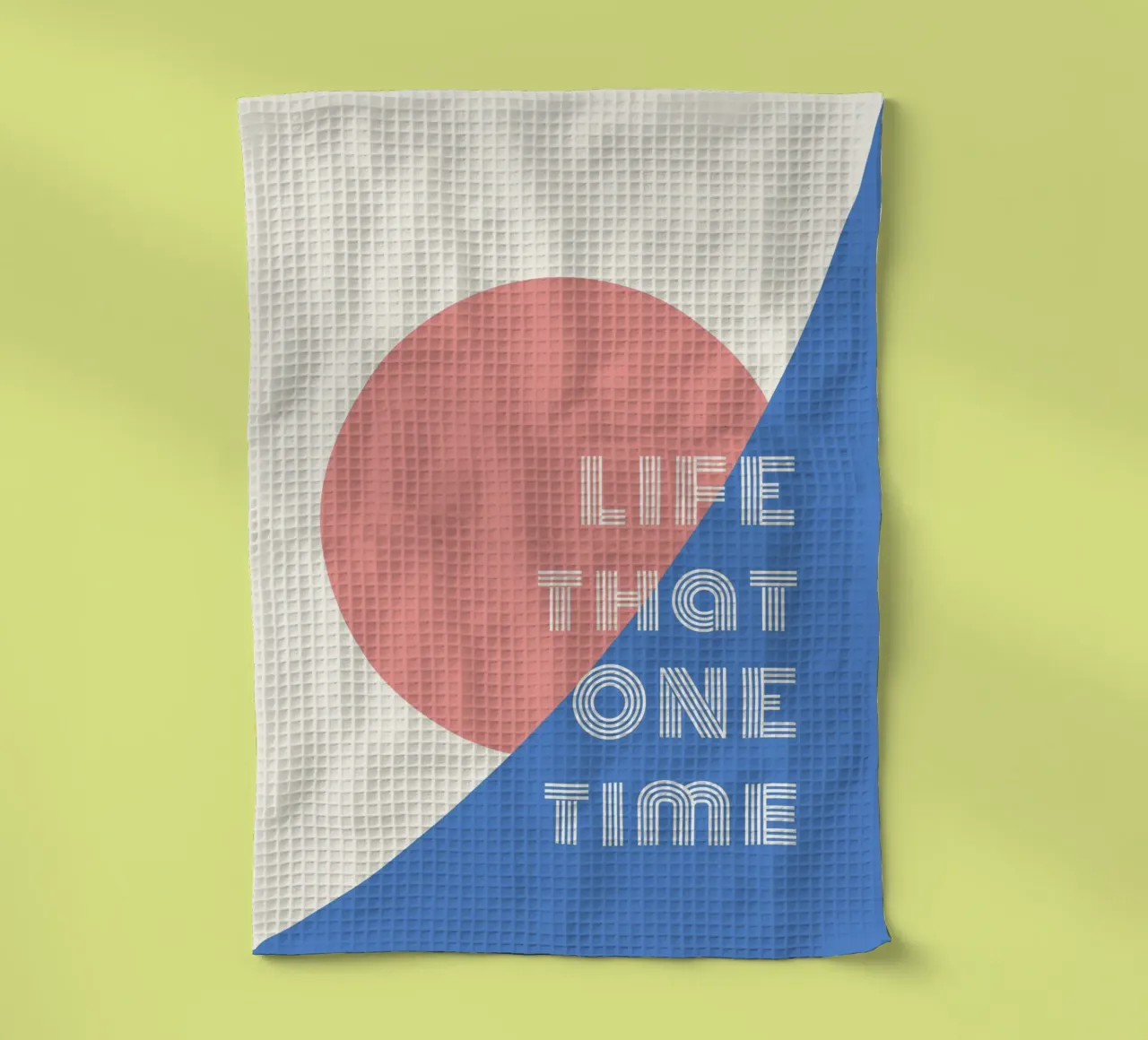 LIFE THAT ONE TIME canovaccio da cucina da natural neutral