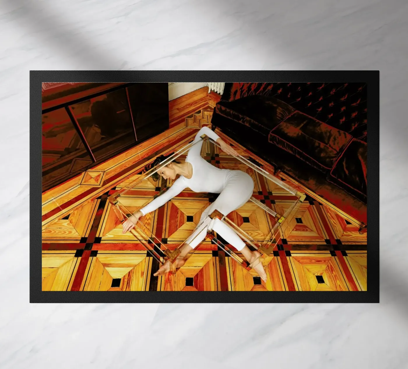 Madrid #3 doormat by The Urban Yoga