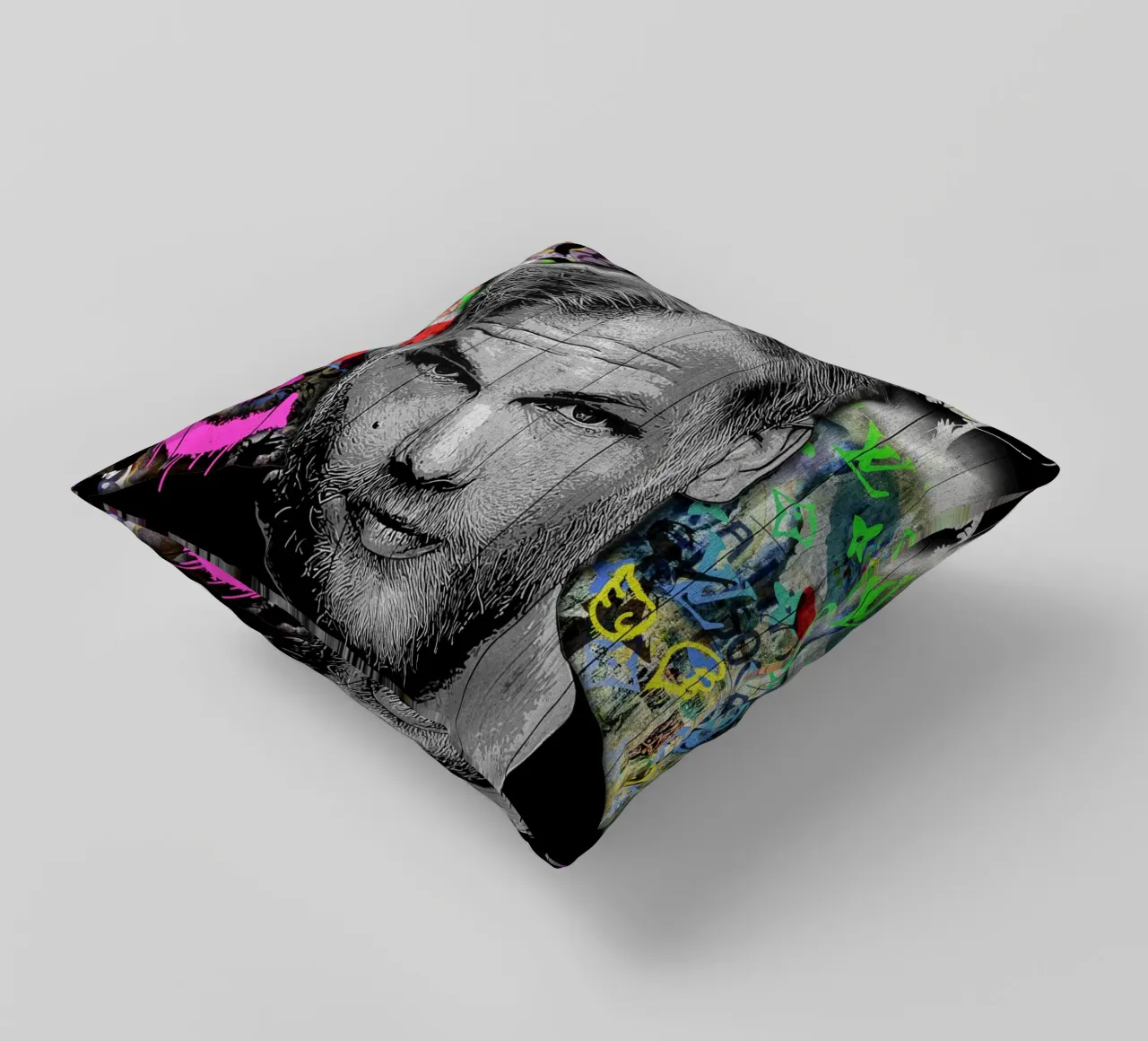 Pop art Avicii cuscino da FreeArtStudio
