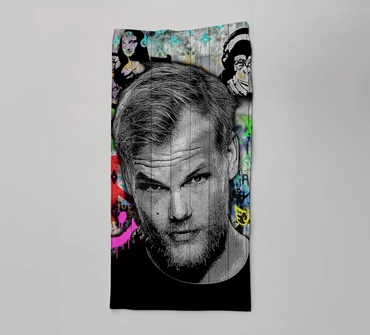 Pop art Avicii asciugamano da bagno da FreeArtStudio