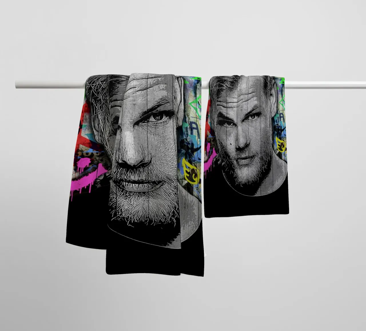 Pop art Avicii asciugamano da bagno da FreeArtStudio