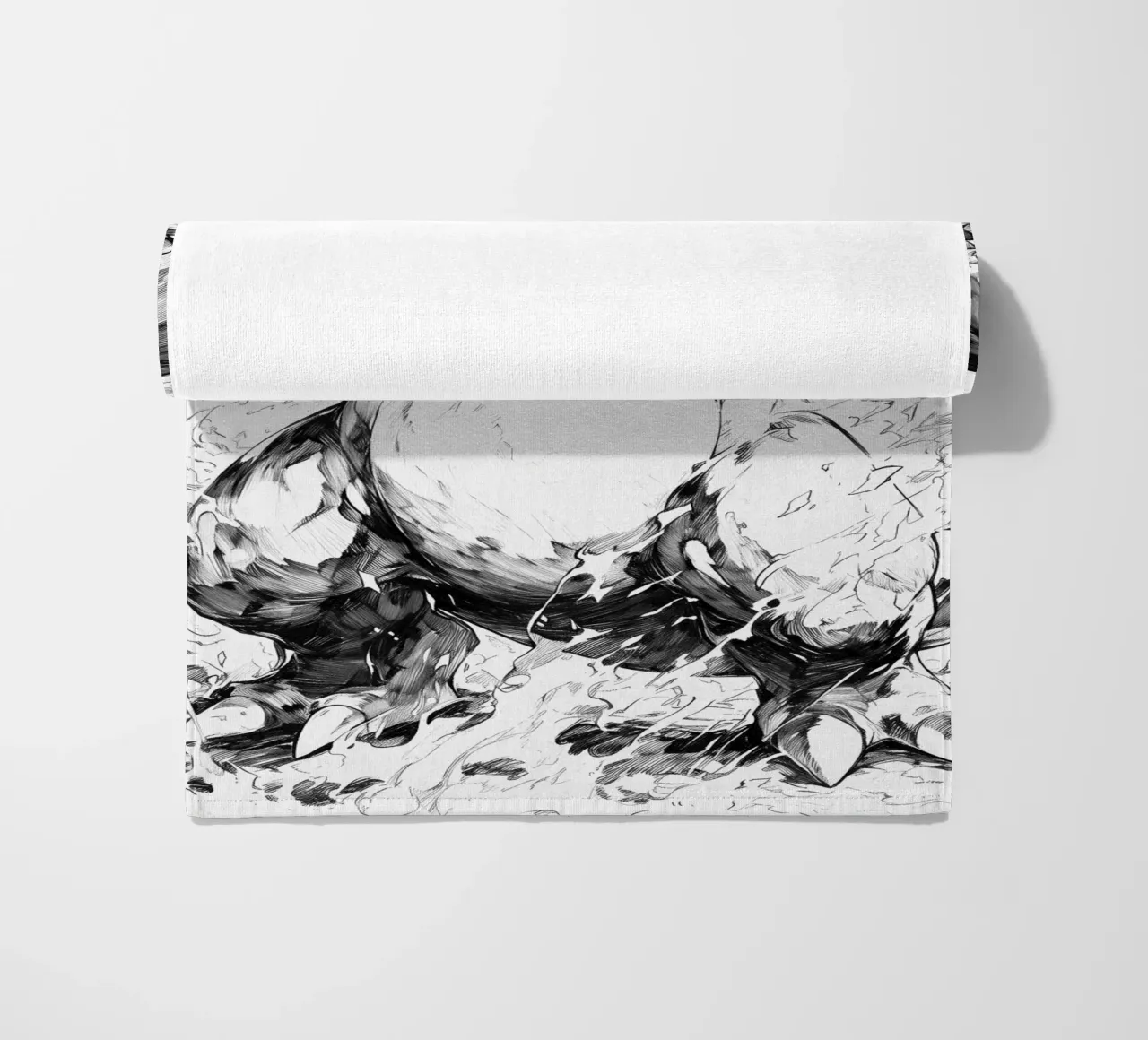 Charizard black and white telo mare da CreativeStudio