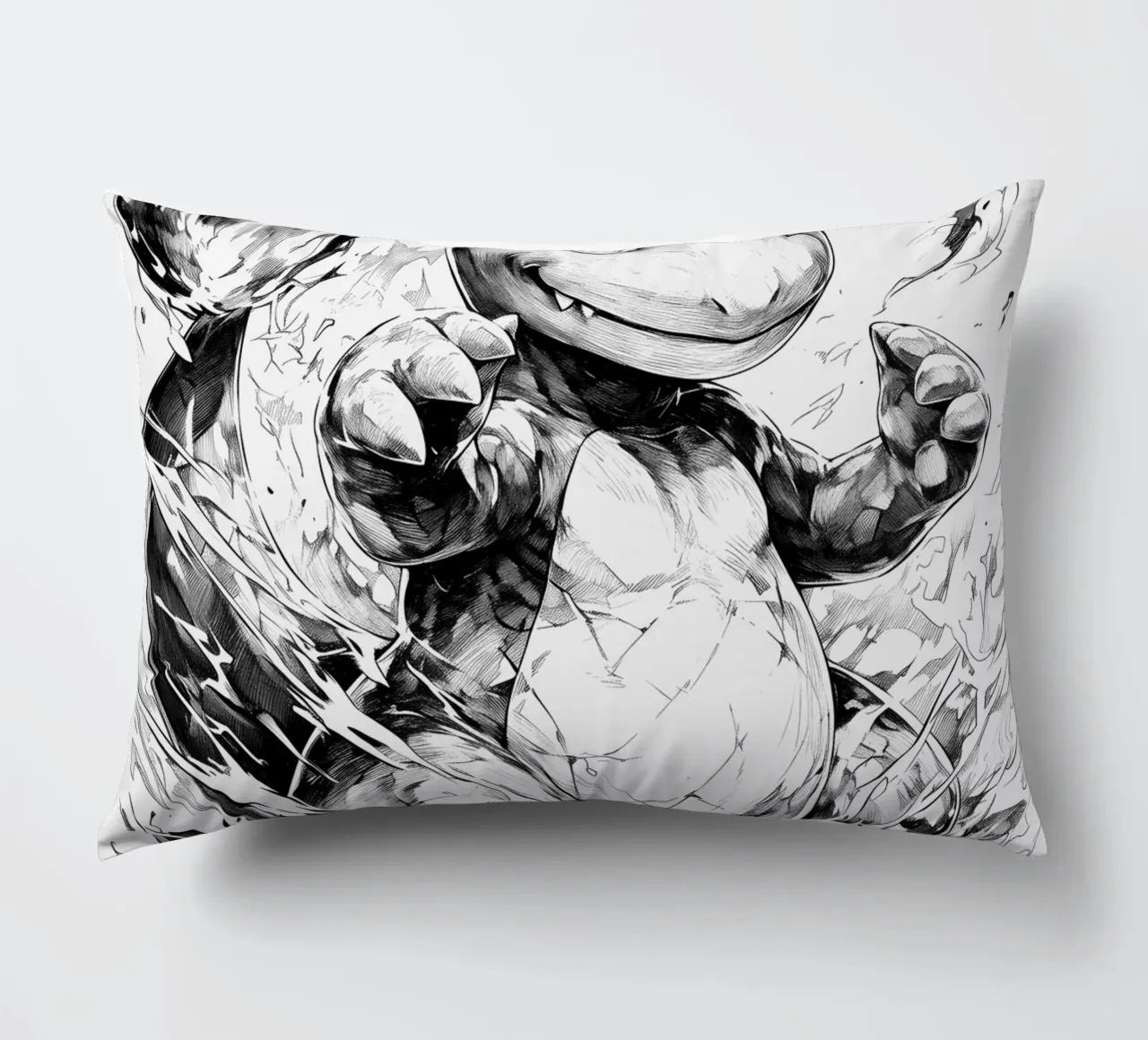 Charmander black and white cuscino da CreativeStudio