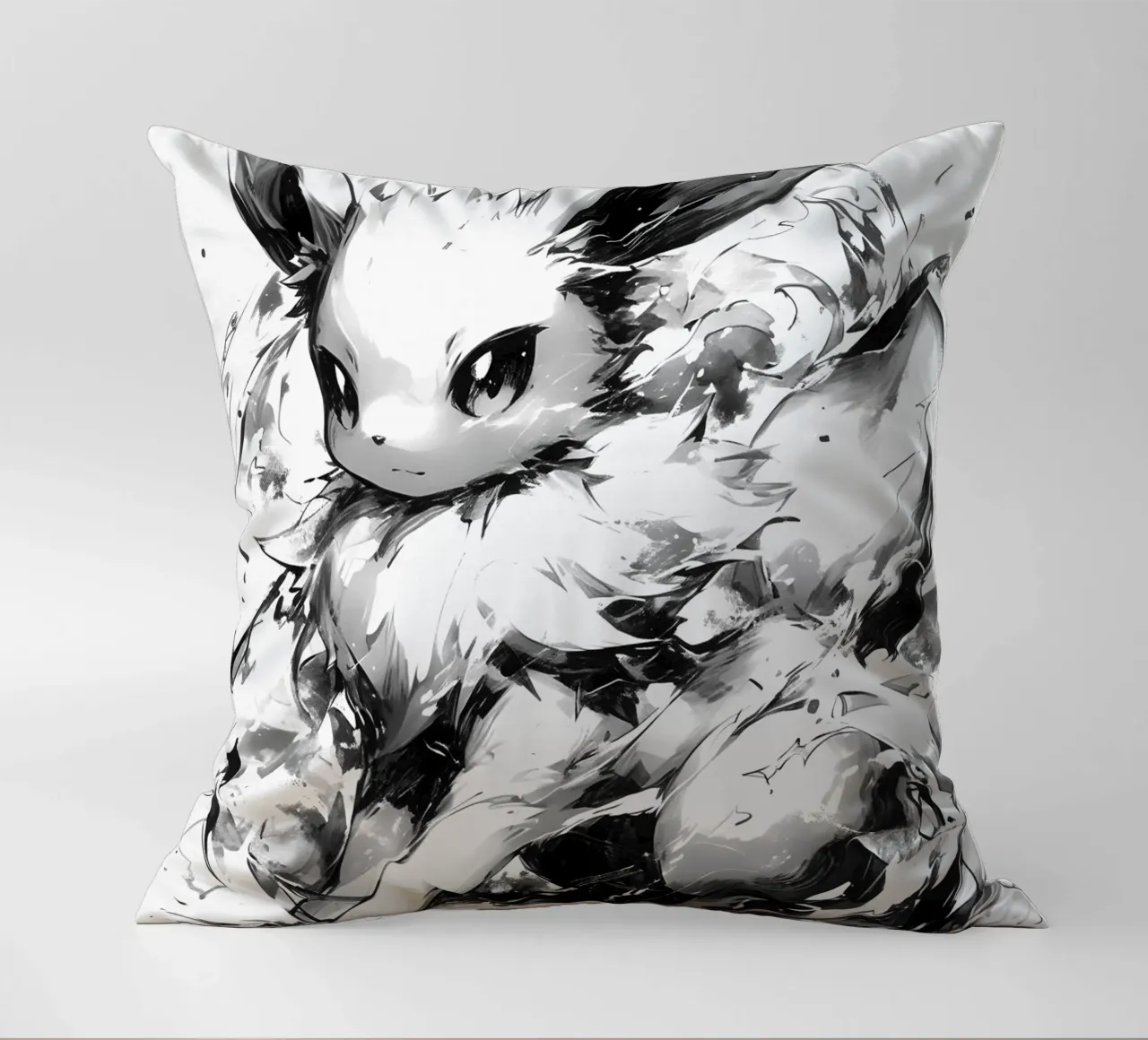 eevee black and white cuscino da CreativeStudio