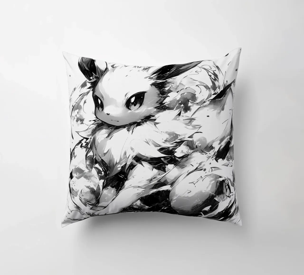 eevee black and white cuscino da CreativeStudio