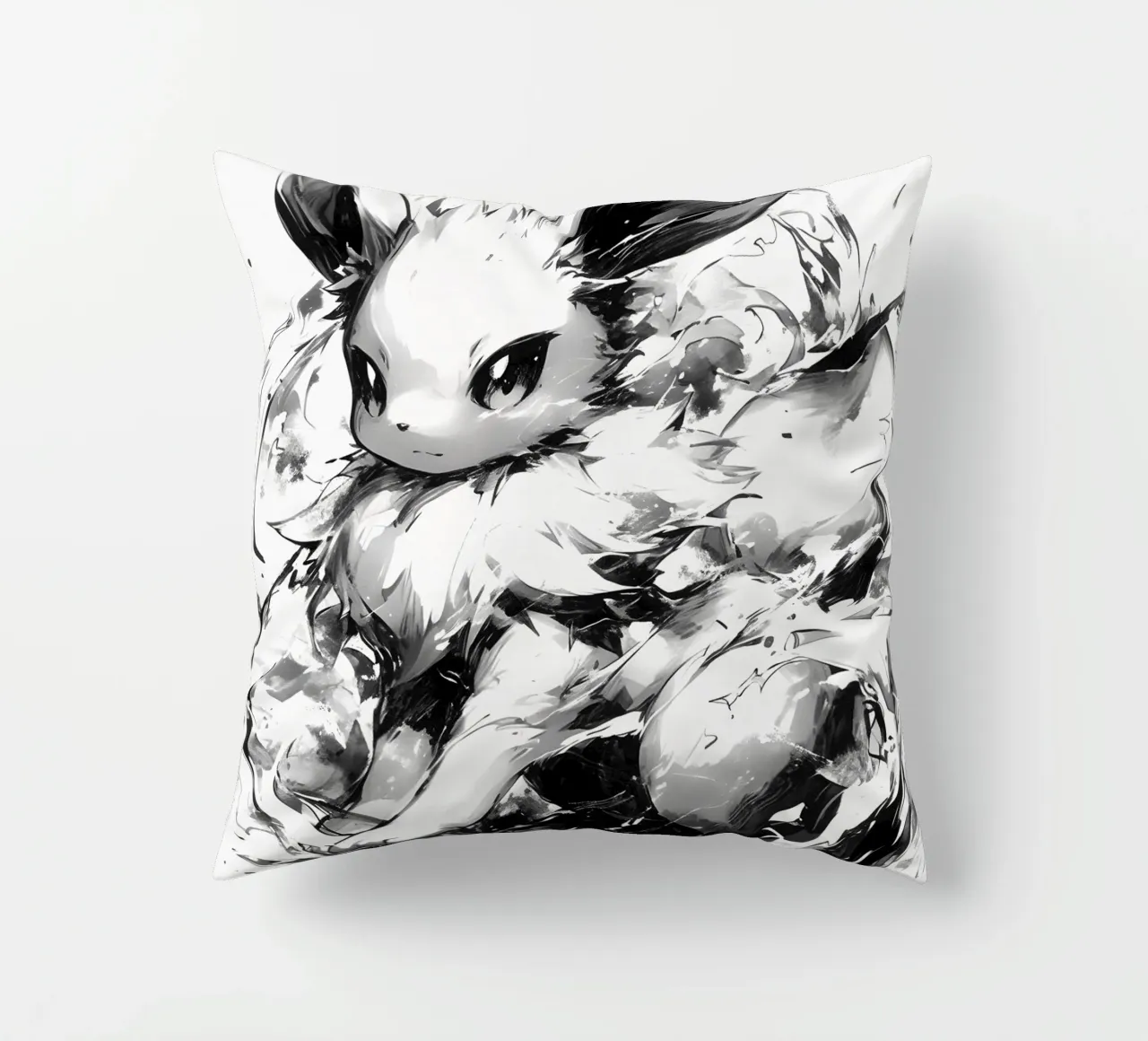 eevee black and white cuscino da CreativeStudio