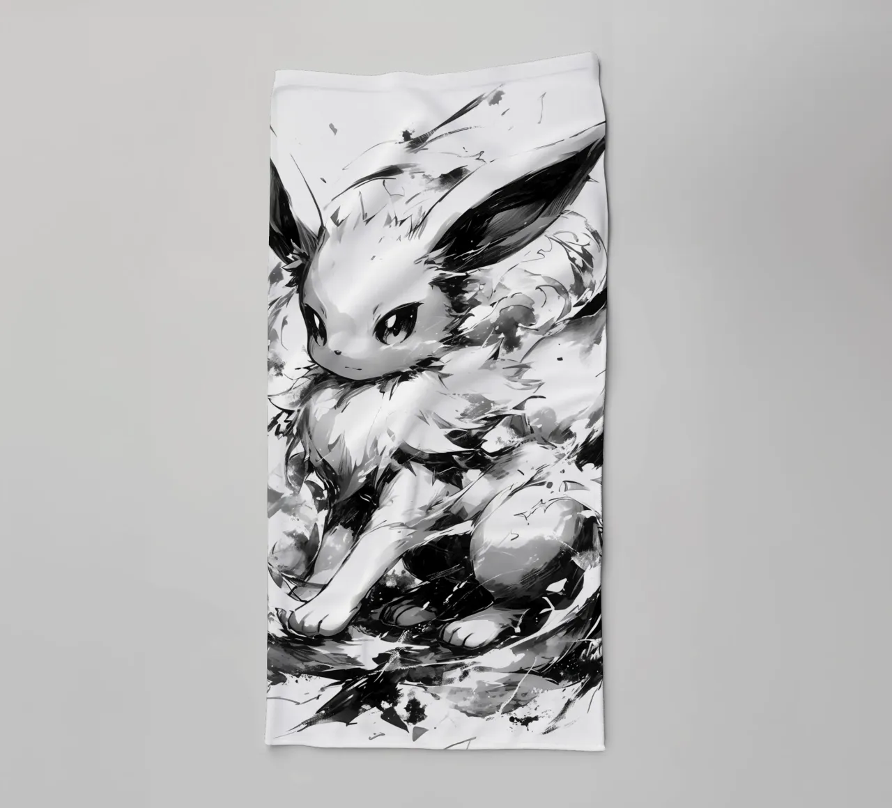 eevee black and white asciugamano da bagno da CreativeStudio