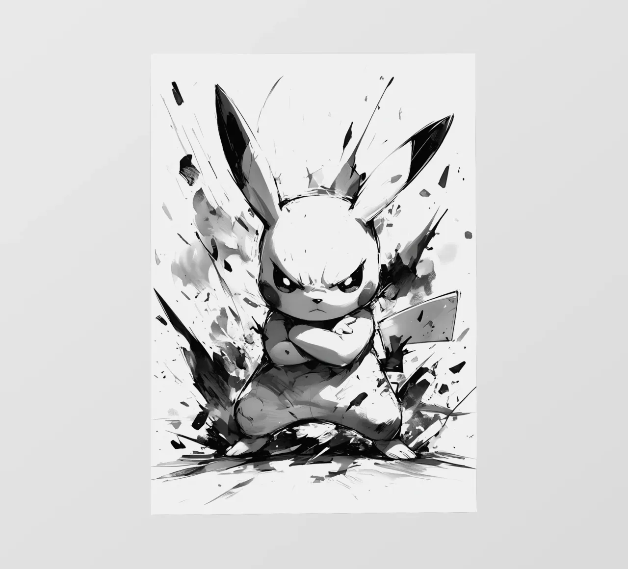 Pikachu black and white pellicola backlit da CreativeStudio
