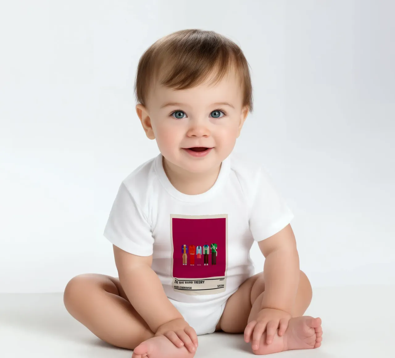 The Big Bang Theory body neonato maniche corte da TheArtstudio
