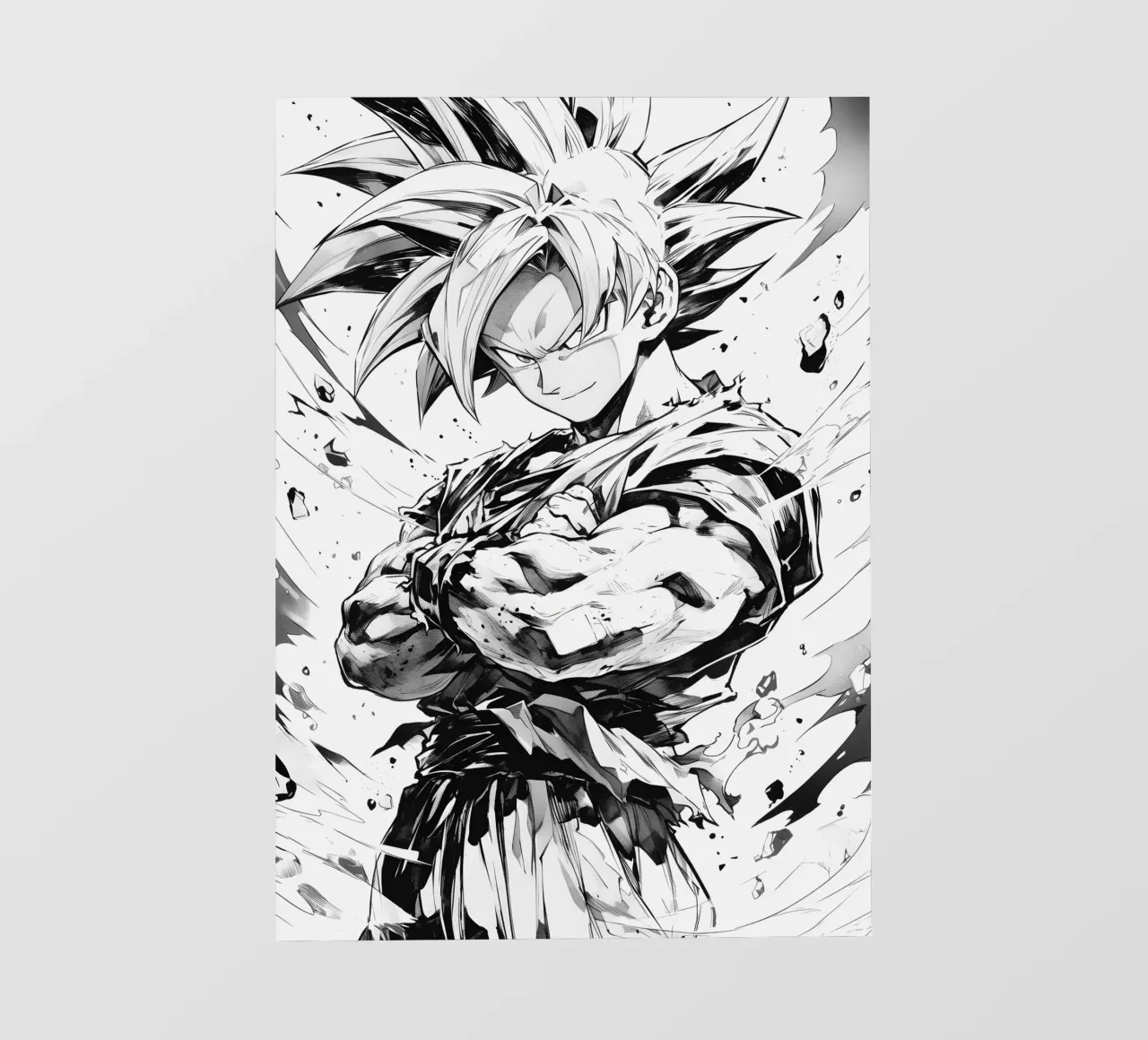Goku black and white telo in pvc da CreativeStudio