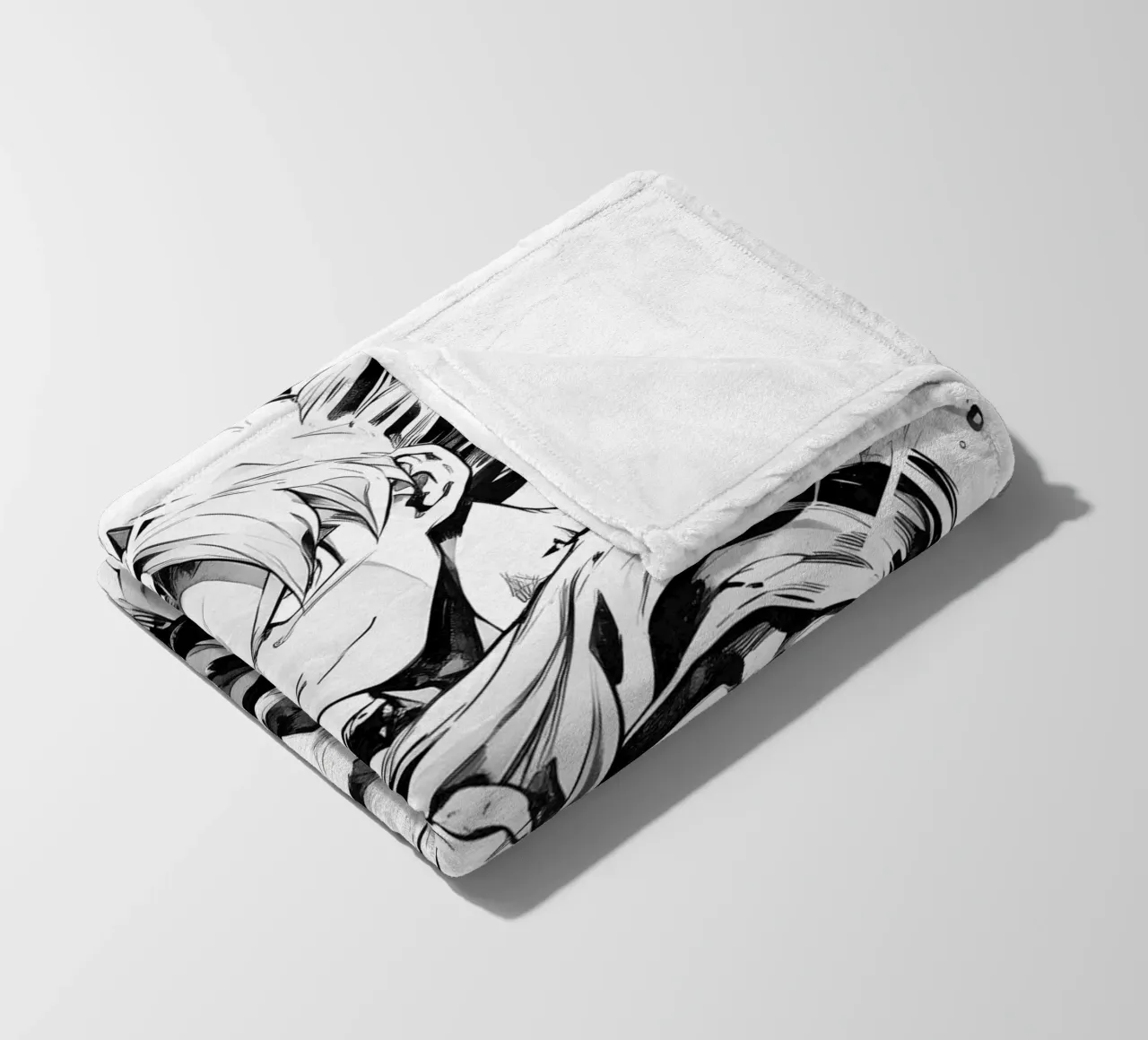 Goku black and white coperta in pile da CreativeStudio