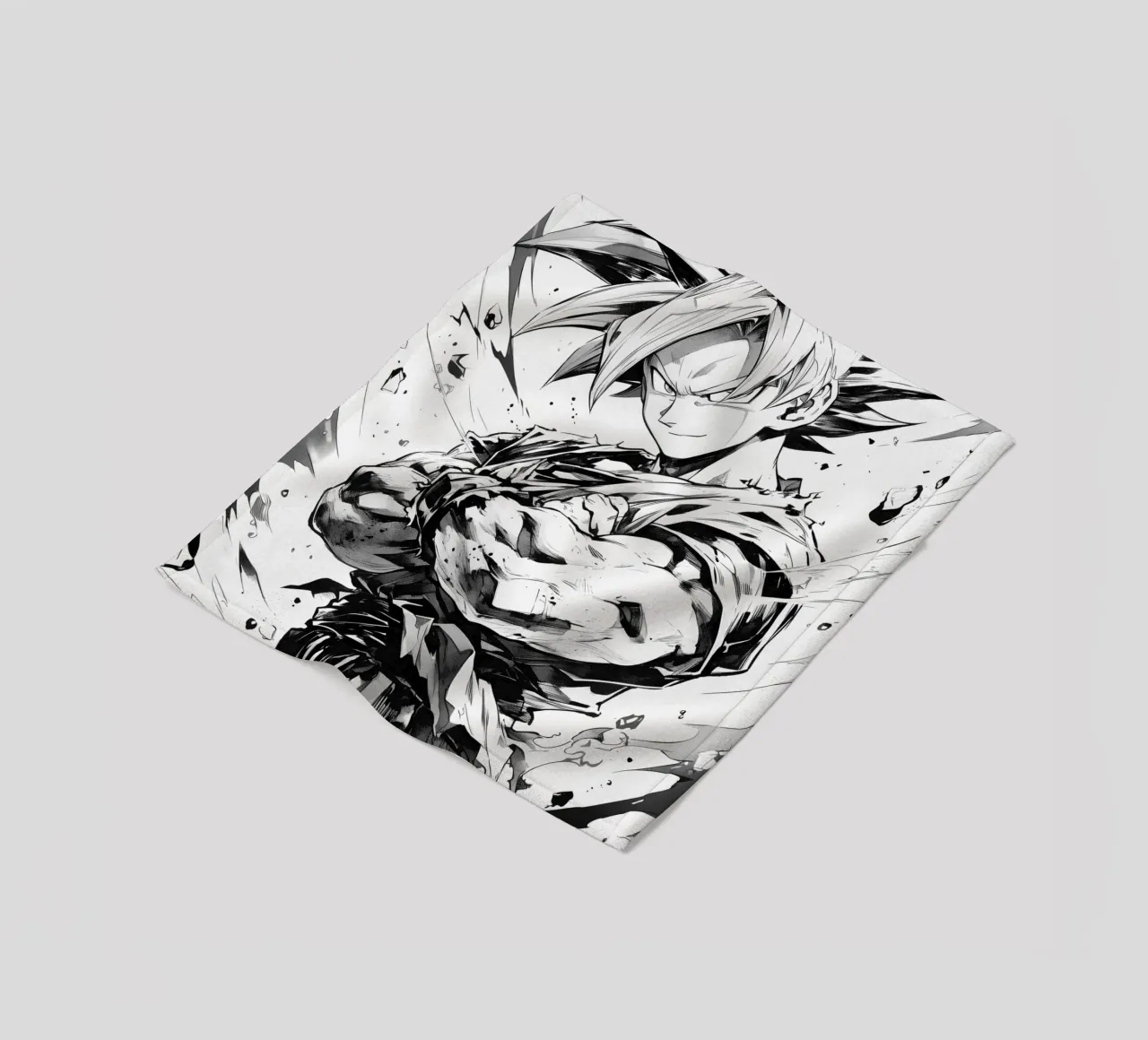 Goku black and white coperta in pile da CreativeStudio