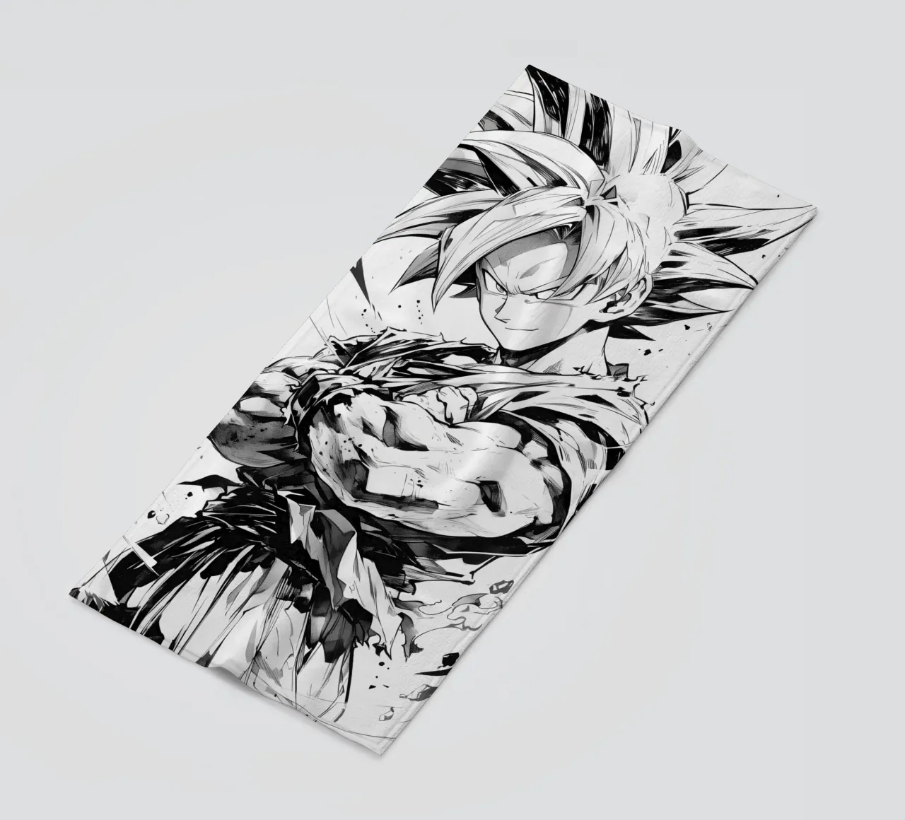Goku black and white telo mare da CreativeStudio