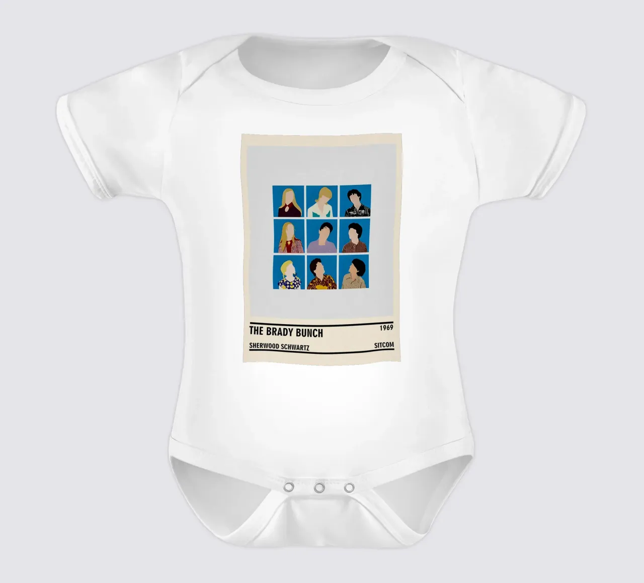 The Brady Bunch body neonato maniche corte da TheArtstudio
