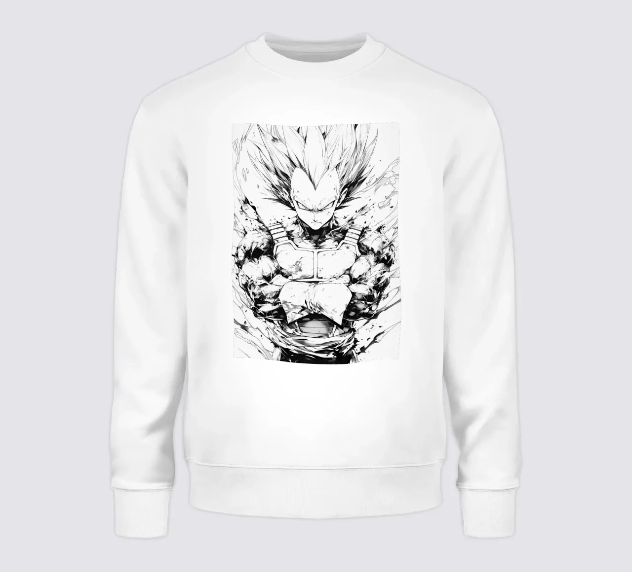 Vegeta black and white felpa da CreativeStudio