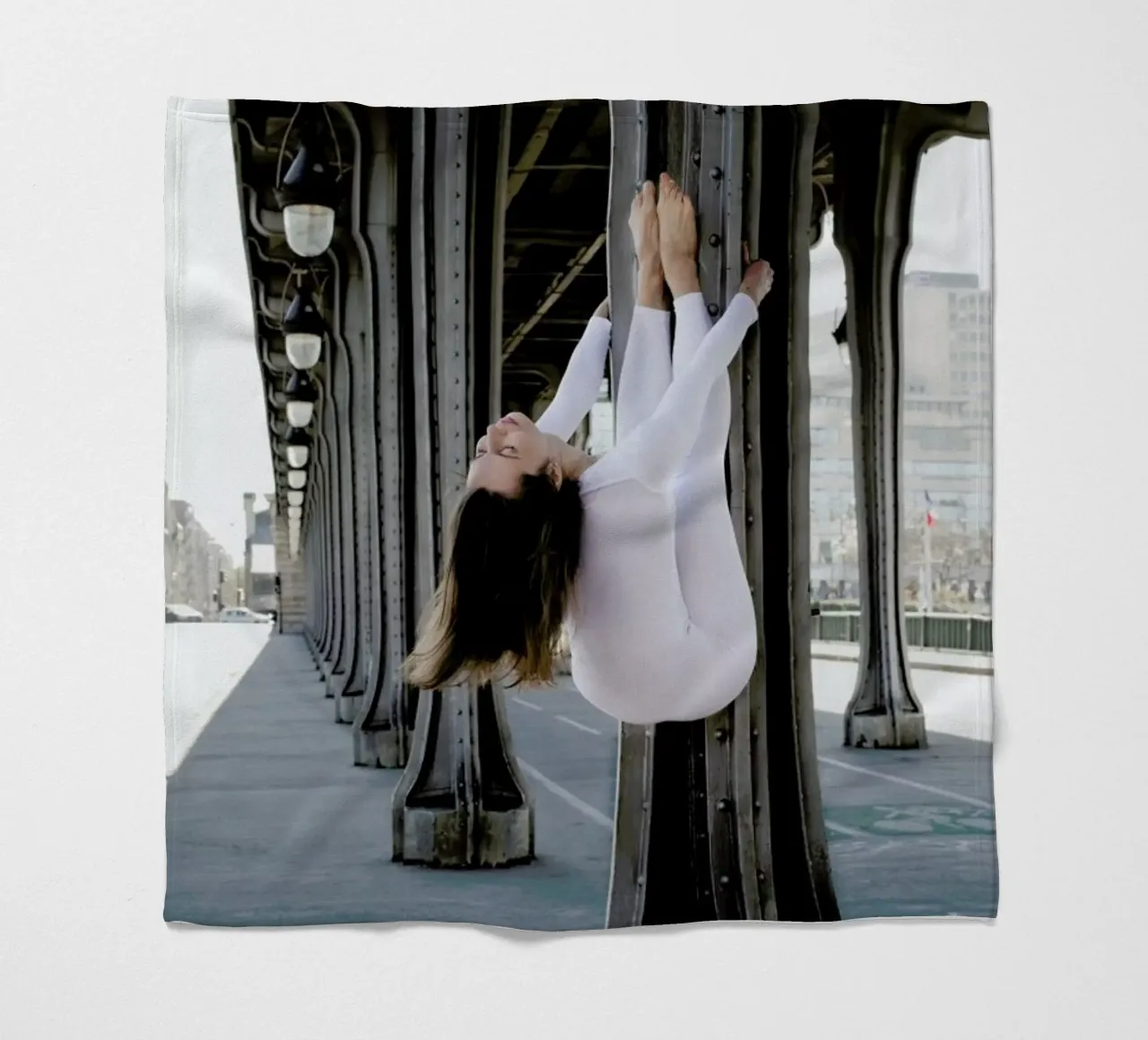 Paris #1 fleece blanket by The Urban Yoga