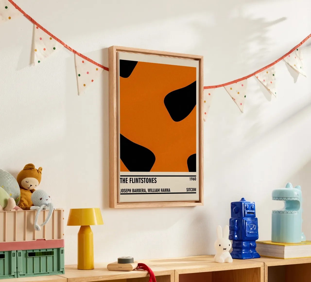 The Flintstones tela con Cornice a cassetta da TheArtstudio