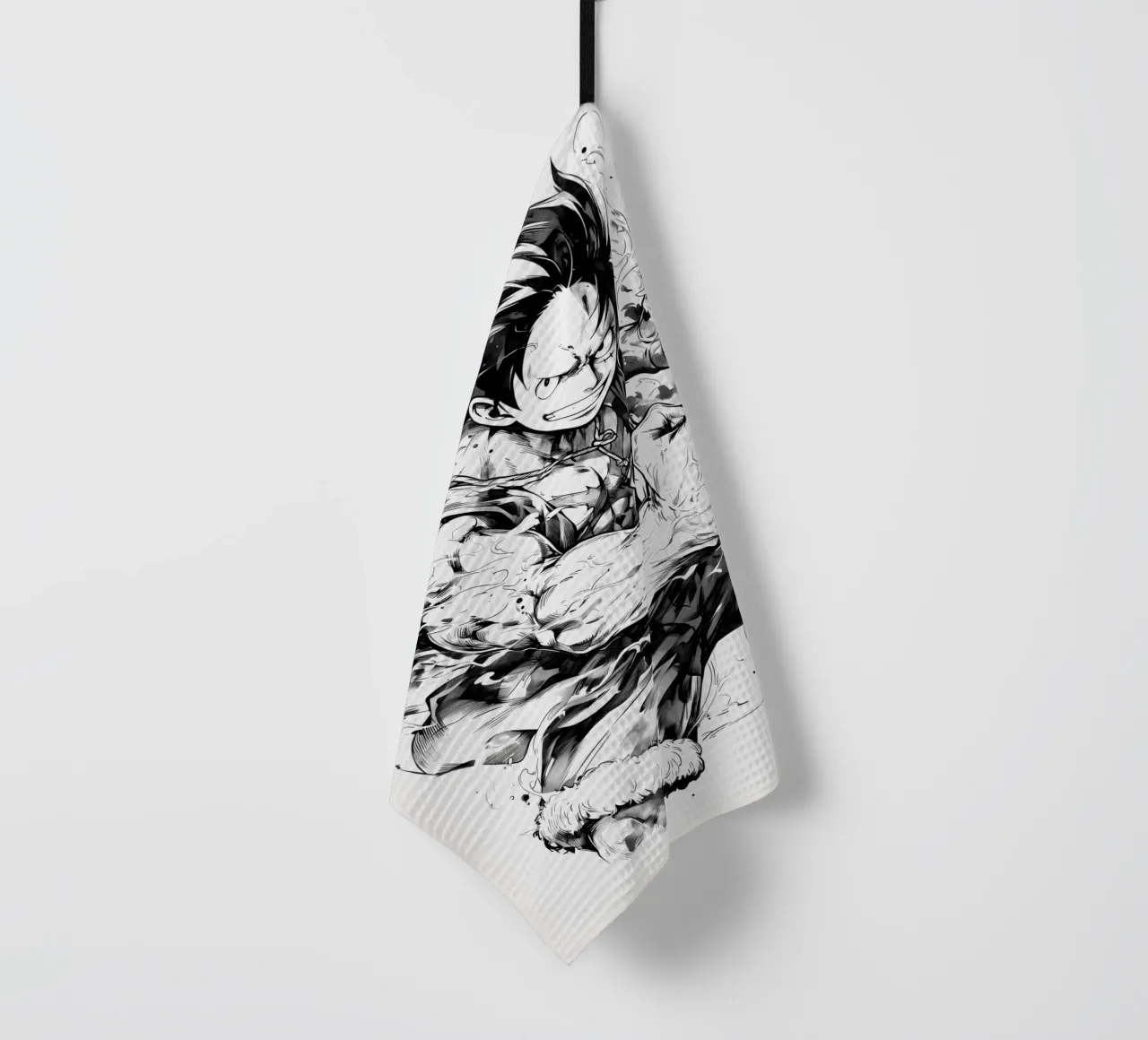 LUffy Gear 5 black and white canovaccio da cucina da CreativeStudio