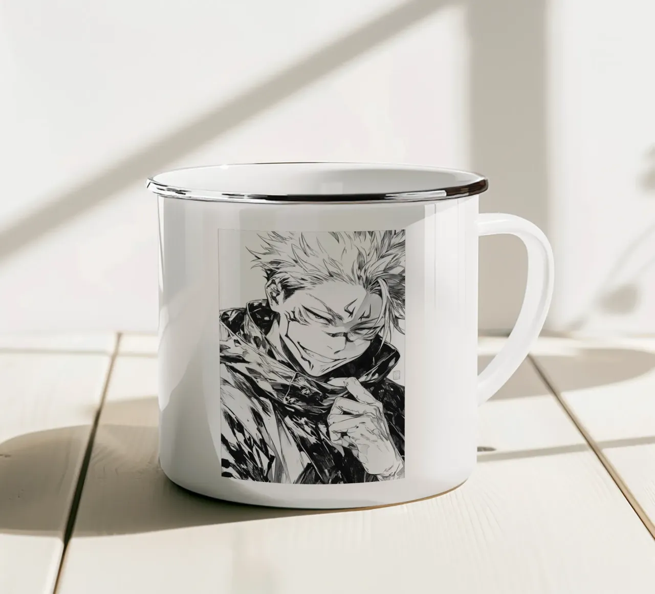Sucuna black and white tazza in smalto da CreativeStudio