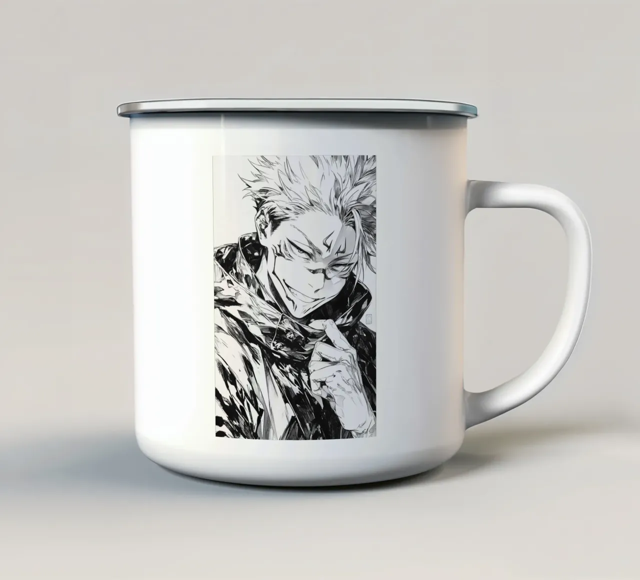 Sucuna black and white tazza in smalto da CreativeStudio
