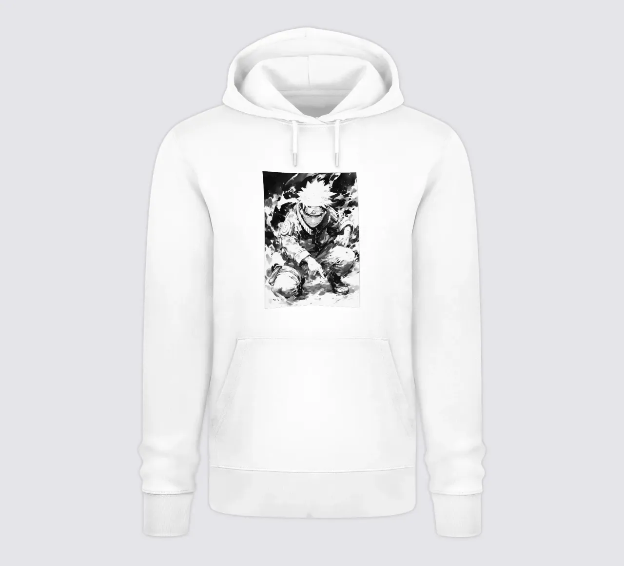 Naruto black and white felpa con cappuccio da CreativeStudio