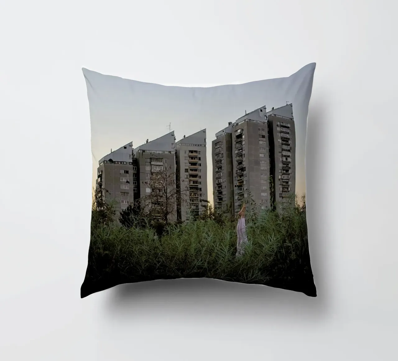 Ljubljana #4 decorative cushion by The Urban Yoga