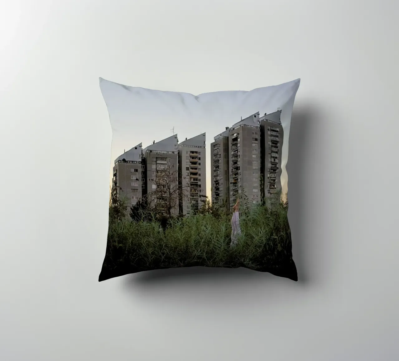 Ljubljana #4 decorative cushion by The Urban Yoga