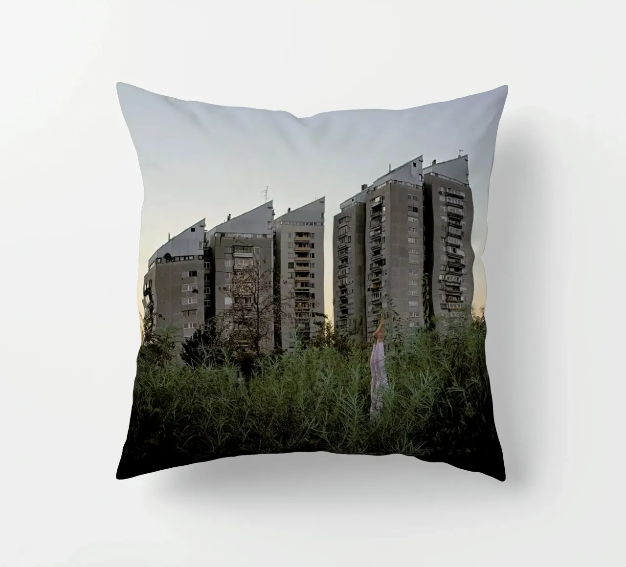 Ljubljana #4 decorative cushion by The Urban Yoga