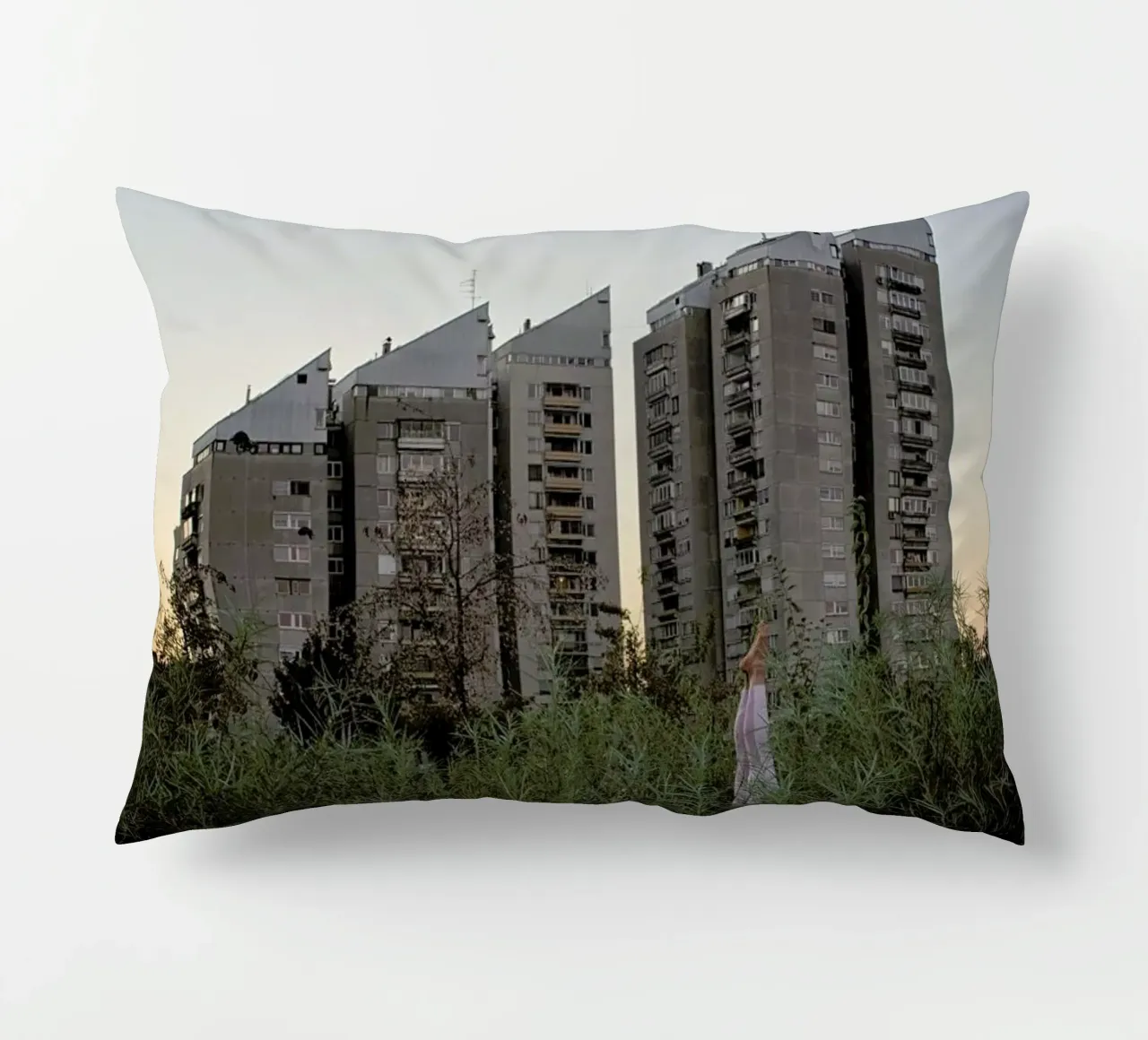 Ljubljana #4 decorative cushion by The Urban Yoga