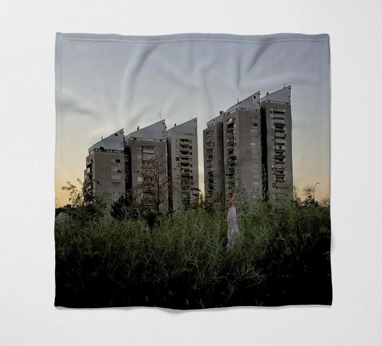 Ljubljana #4 fleece blanket by The Urban Yoga