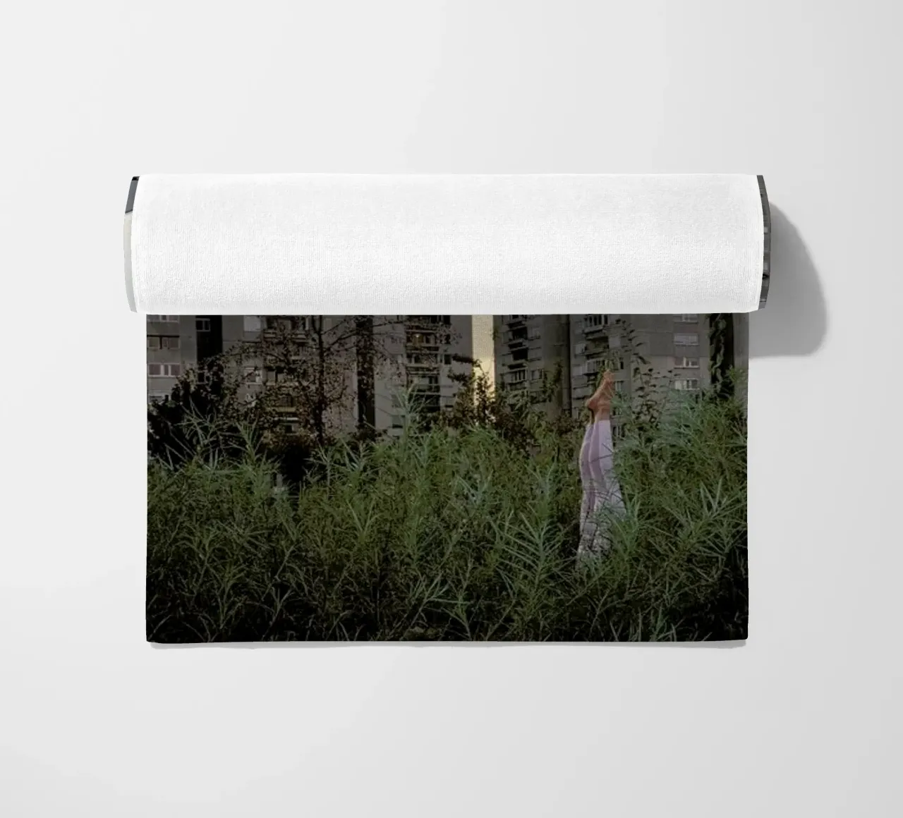 Ljubljana #4 beach towel by The Urban Yoga