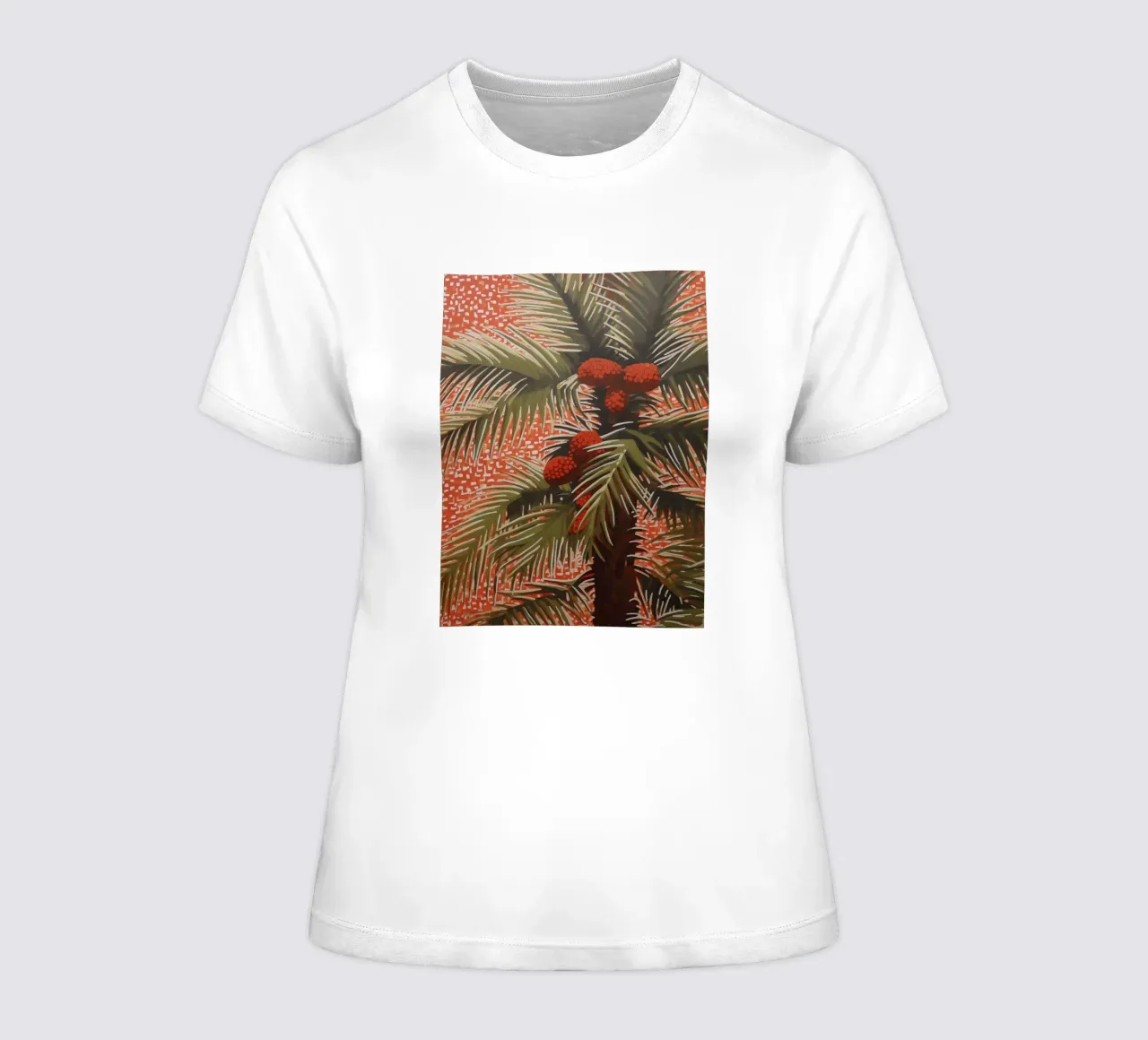 Palmengarten mit Kokosnuss Frauen T-Shirt von Carinaprint