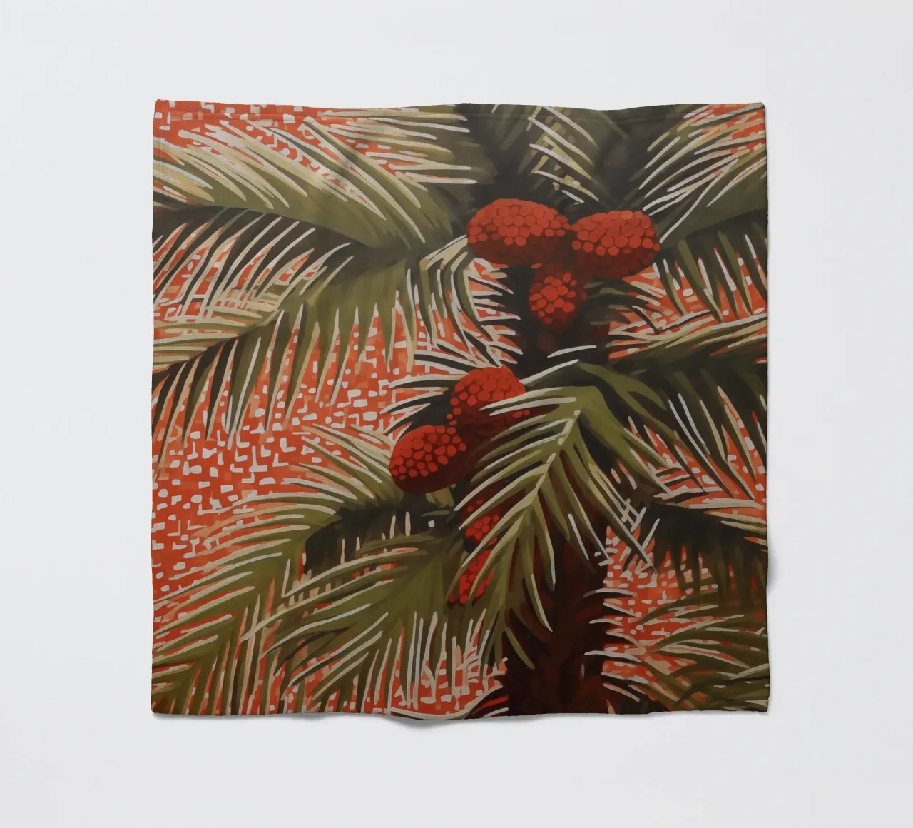 Giardino di palme con cocco coperta in pile da Carinaprint