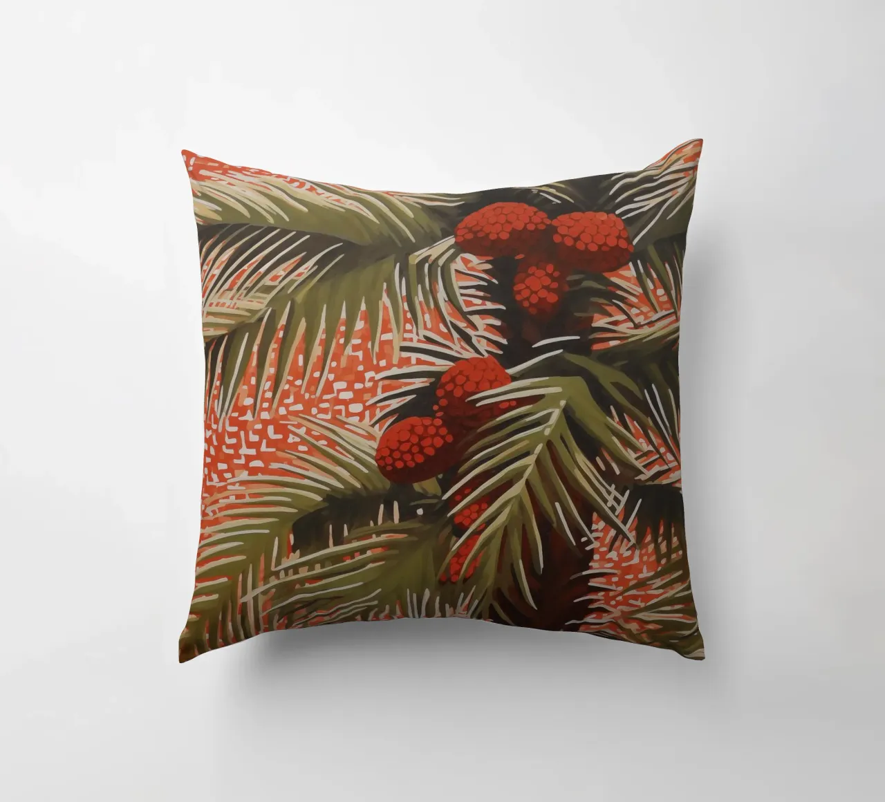 Giardino di palme con cocco cuscino da Carinaprint