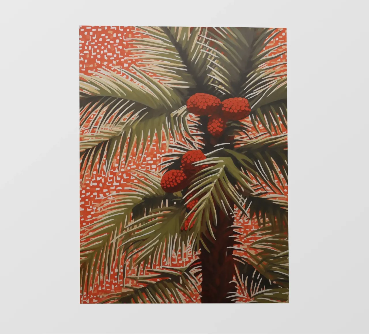 Giardino di palme con cocco telo in pvc da Carinaprint