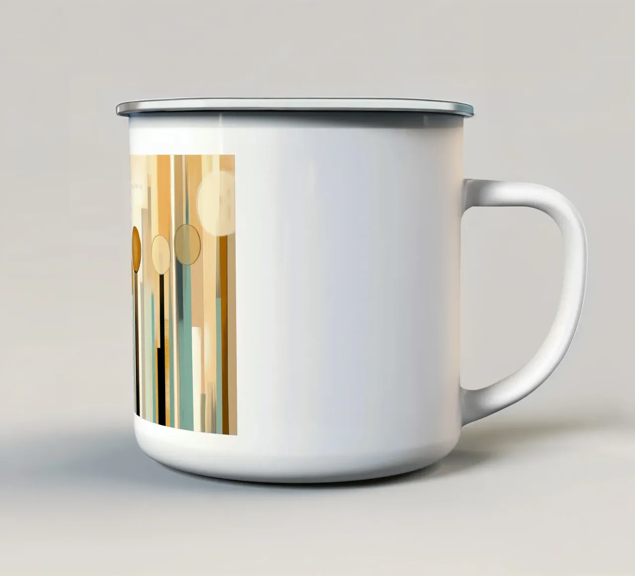 Fiori astratti tazza in smalto da Imagine