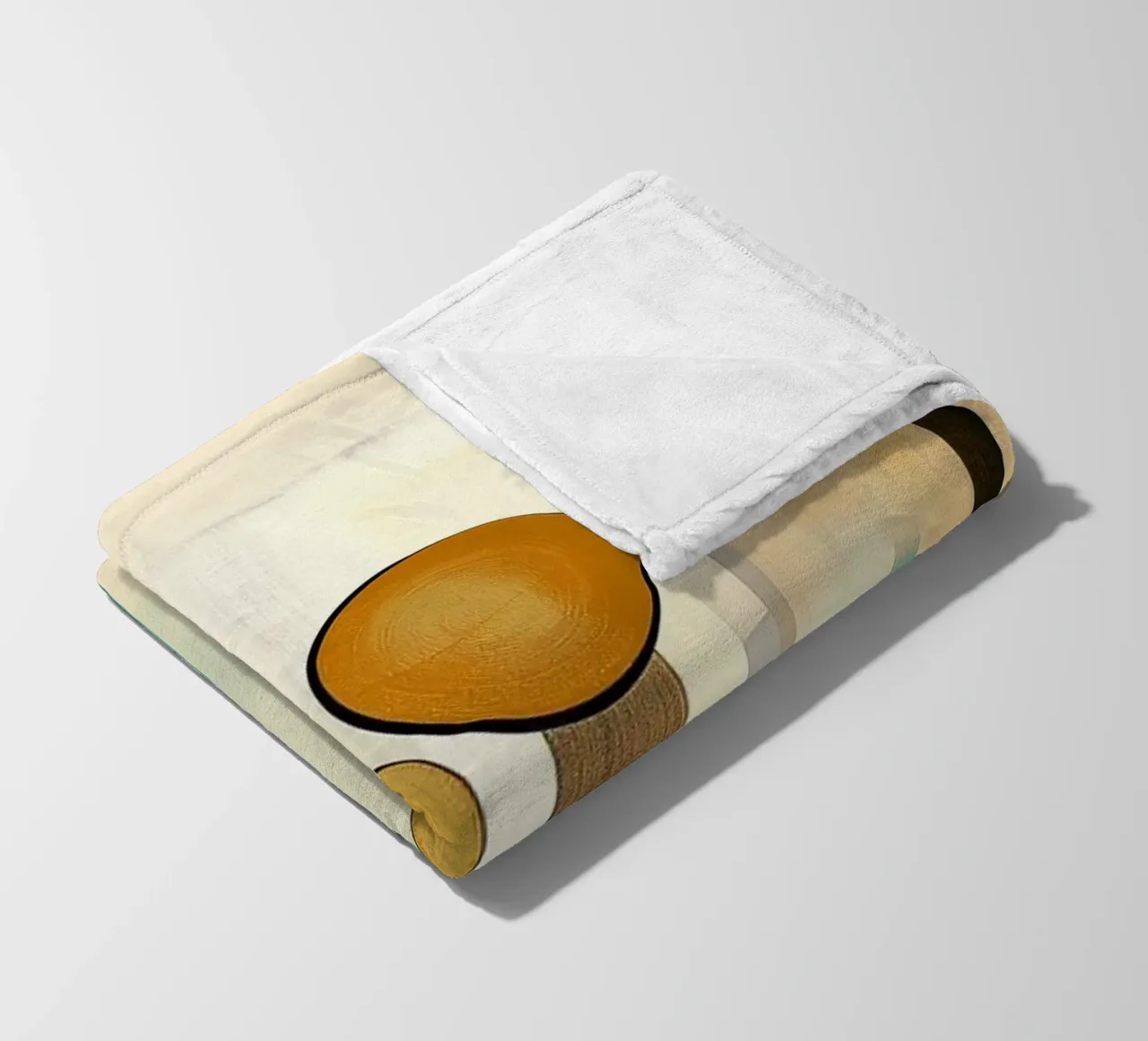 Abstract flowers fleece blanket by Imagine