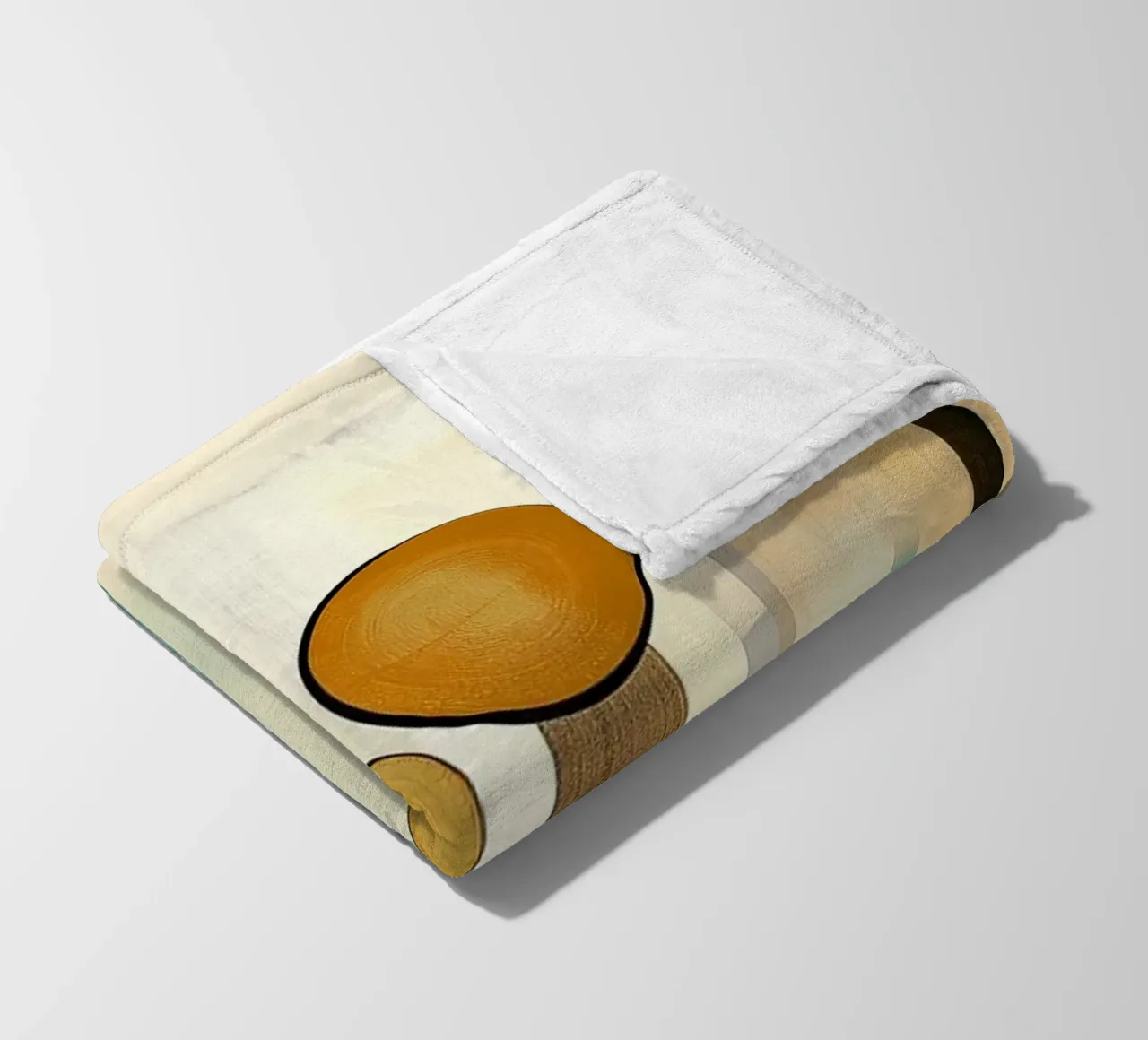 Abstract flowers fleece blanket by Imagine
